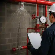 teste hidrostático de sprinklers